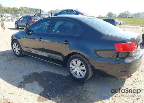 2013 Volkswagen Jetta 2.0L S из США, поврежденный, VIN 3VW2K7AJ3DM217853